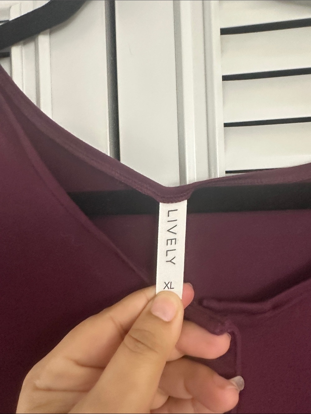 Lively Deep Plum V-Neck Jumpsuit Size XL - Picture 3 of 5